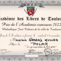 Mon polar « du Piment dans le Foie Gras » a remporté le 1er prix du polar de l’Académie des Livres de Toulouse 2022